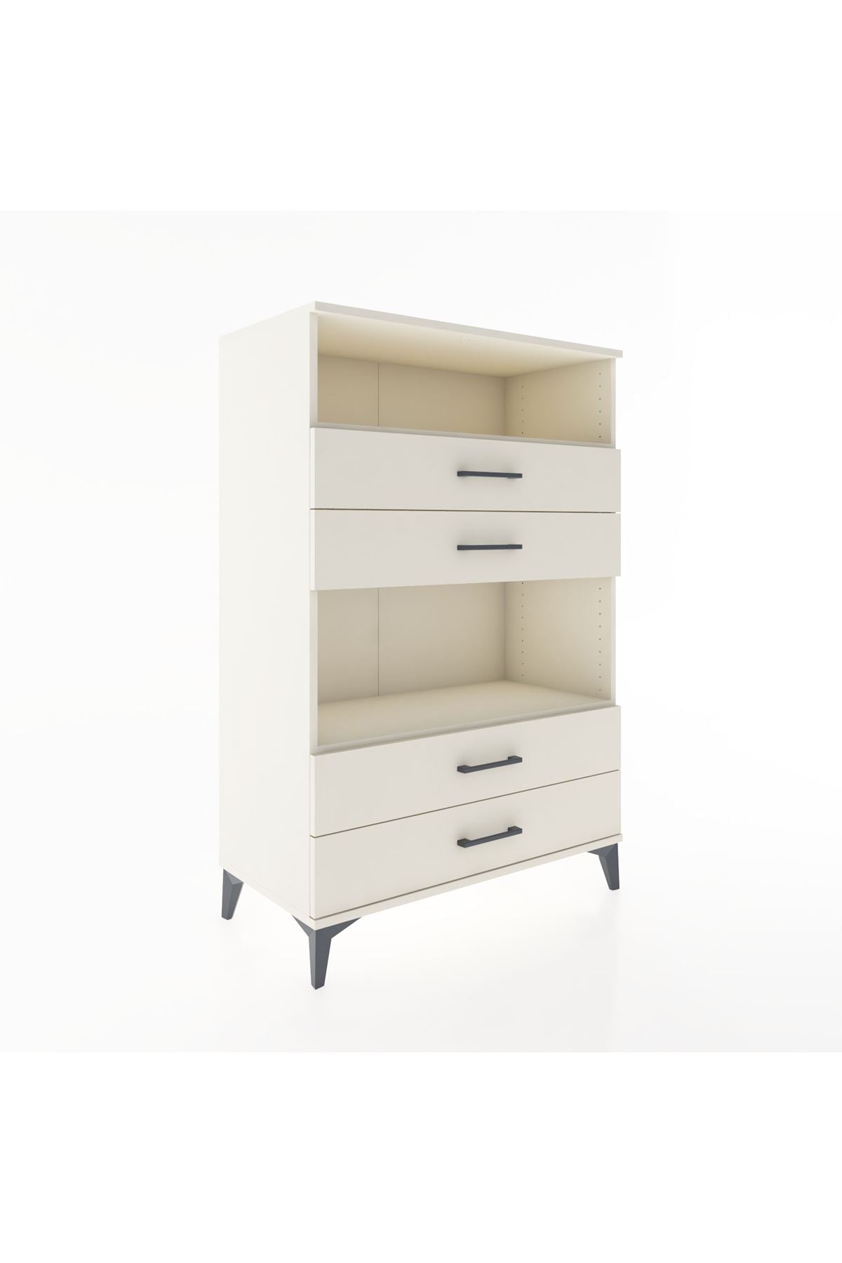 Hyperion Dolap 2 Raflı 4 Çekmeceli 88x44x134 - S51M130V1B