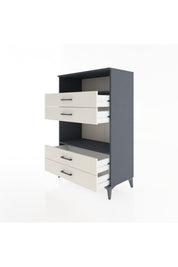 Hyperion Dolap 2 Raflı 4 Çekmeceli 88x44x134 - S51M130V4B