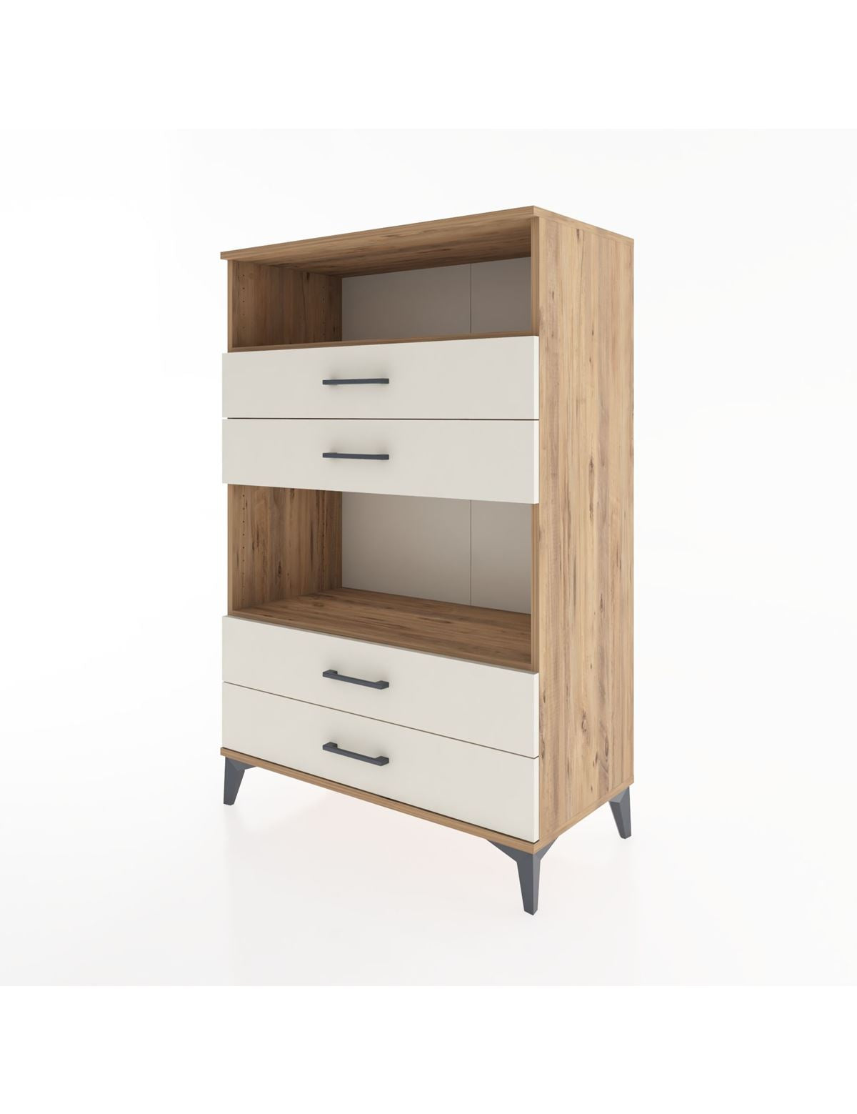 Hyperion Dolap 2 Raflı 4 Çekmeceli 88x44x134 - S51M130V7B