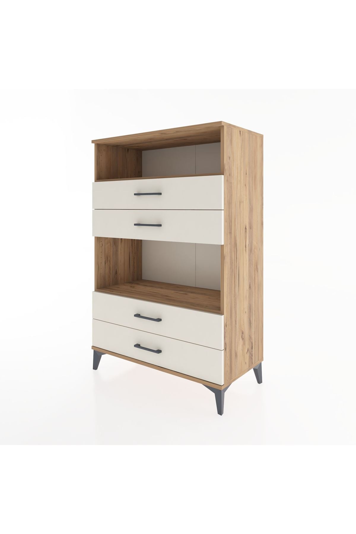 Hyperion Dolap 2 Raflı 4 Çekmeceli 88x44x134 - S51M130V7B