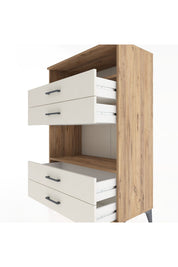 Hyperion Dolap 2 Raflı 4 Çekmeceli 88x44x134 - S51M130V7B