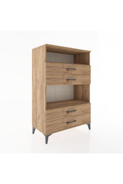 Hyperion Dolap 2 Raflı 4 Çekmeceli 88x44x134 - S51M130V9B