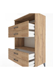 Hyperion Dolap 2 Raflı 4 Çekmeceli 88x44x134 - S51M130V9B