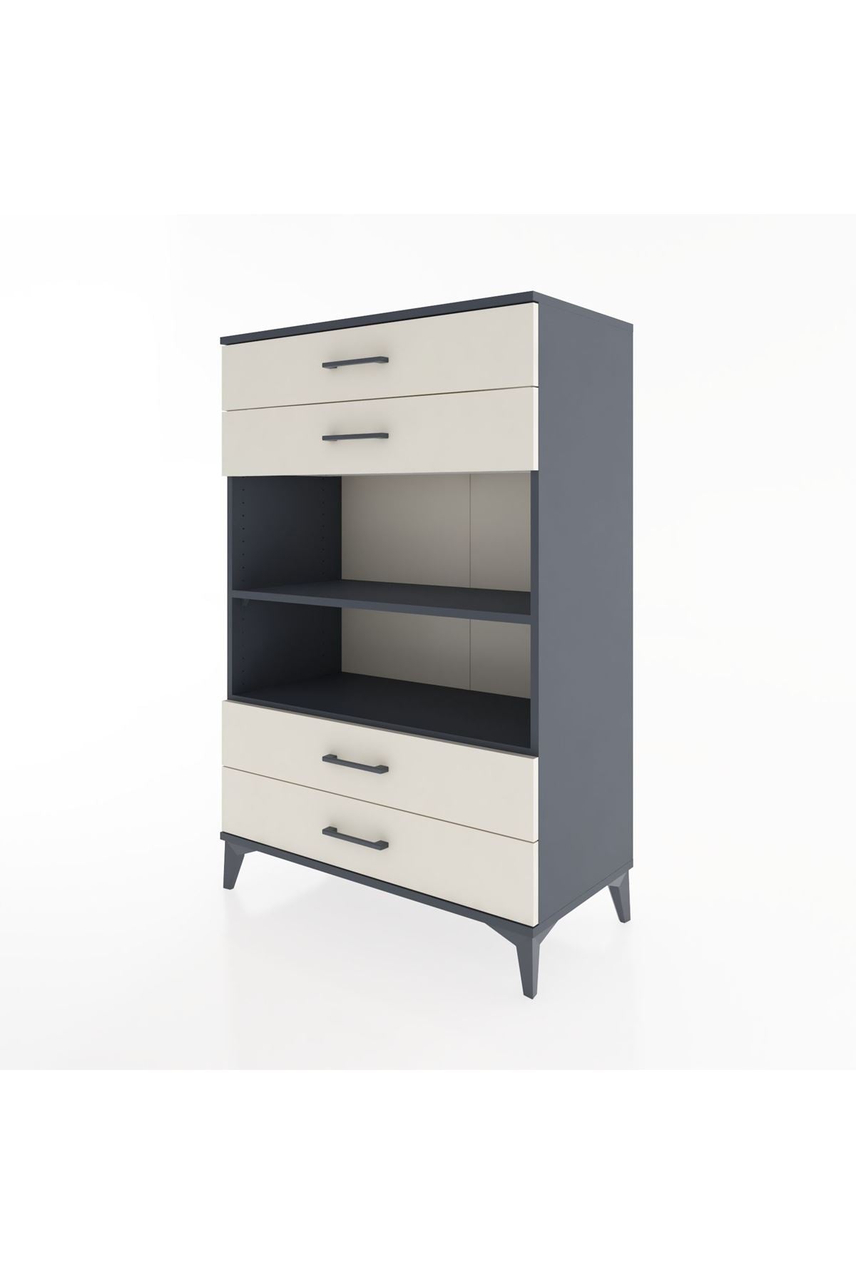 Hyperion Dolap 2 Raflı 4 Çekmeceli 88x44x134 - S51M131V4B