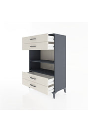 Hyperion Dolap 2 Raflı 4 Çekmeceli 88x44x134 - S51M131V4B
