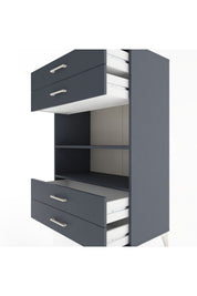 Hyperion Dolap 2 Raflı 4 Çekmeceli 88x44x134 - S51M131V5B