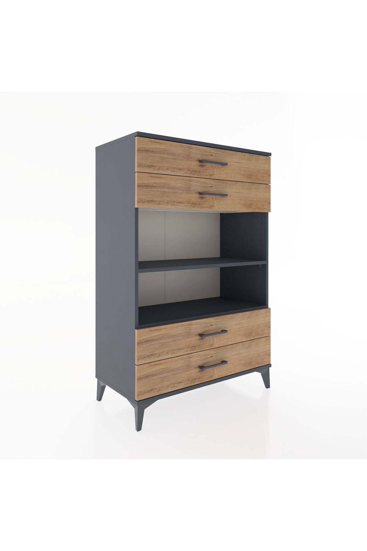 Hyperion Dolap 2 Raflı 4 Çekmeceli 88x44x134 - S51M131V6B