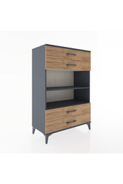 Hyperion Dolap 2 Raflı 4 Çekmeceli 88x44x134 - S51M131V6B