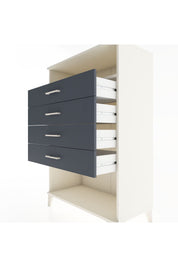 Hyperion Dolap Tek Raflı 4 Çekmeceli 88x44x134 - S51M132V2B