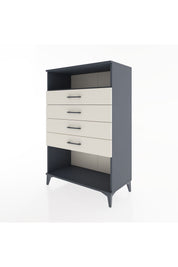 Hyperion Dolap Tek Raflı 4 Çekmeceli 88x44x134 - S51M132V4B