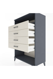 Hyperion Dolap Tek Raflı 4 Çekmeceli 88x44x134 - S51M132V4B