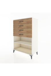 Hyperion Dolap Tek Raflı 4 Çekmeceli 88x44x134 - S51M133V3B