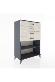 Hyperion Dolap Tek Raflı 4 Çekmeceli 88x44x134 - S51M133V4B