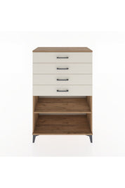 Hyperion Dolap Tek Raflı 4 Çekmeceli 88x44x134 - S51M133V7B
