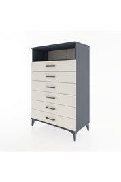 Hyperion Dolap Tek Raflı 6 Çekmeceli 88x44x134 - S51M134V4B