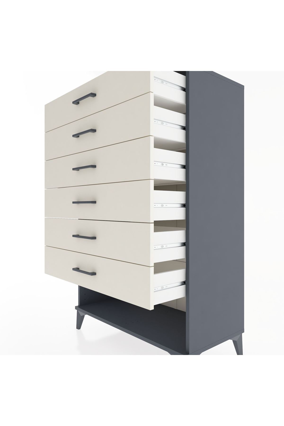 Hyperion Dolap 6 Çekmeceli 88x44x134 - S51M135V4B