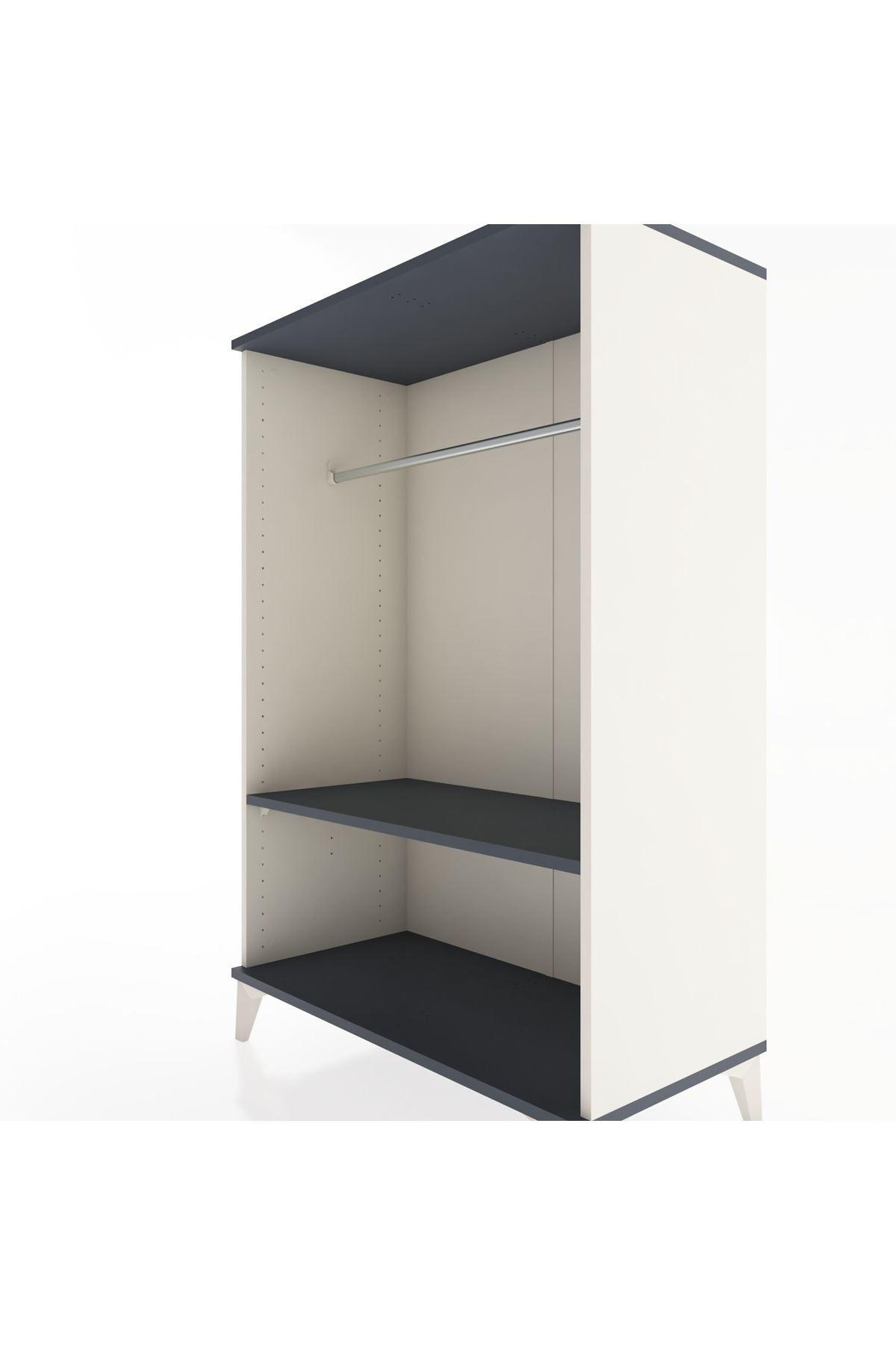 Hyperion Dolap Tek Raflı Tek Askılı 88x44x134 - S51M137V2B