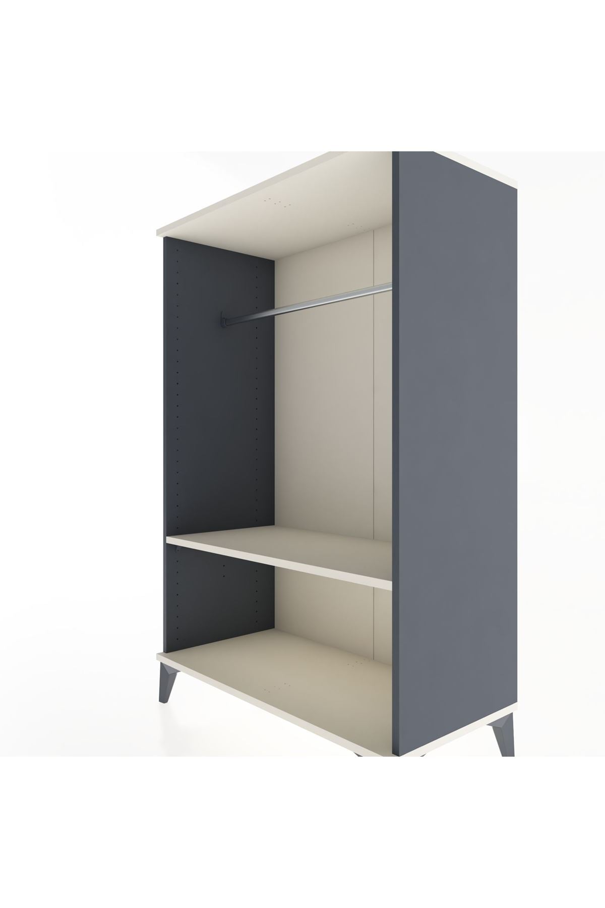 Hyperion Dolap Tek Raflı Tek Askılı 88x44x134 - S51M137V4B