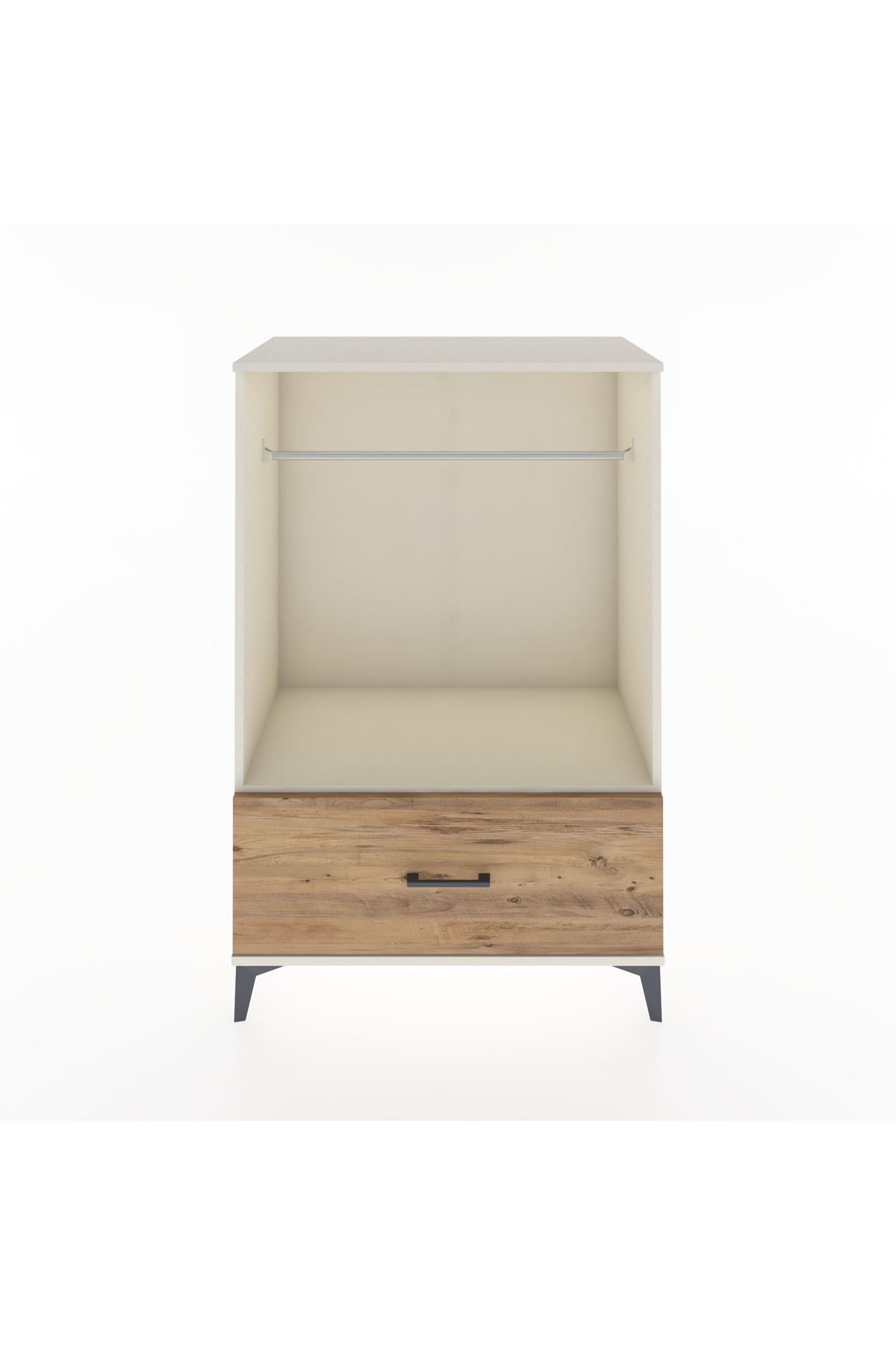 Hyperion Dolap Tek Raflı Tek Çekmeceli Tek Askılı 88x44x134 - S51M139V3B