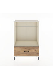 Hyperion Dolap Tek Raflı Tek Çekmeceli Tek Askılı 88x44x134 - S51M139V3B