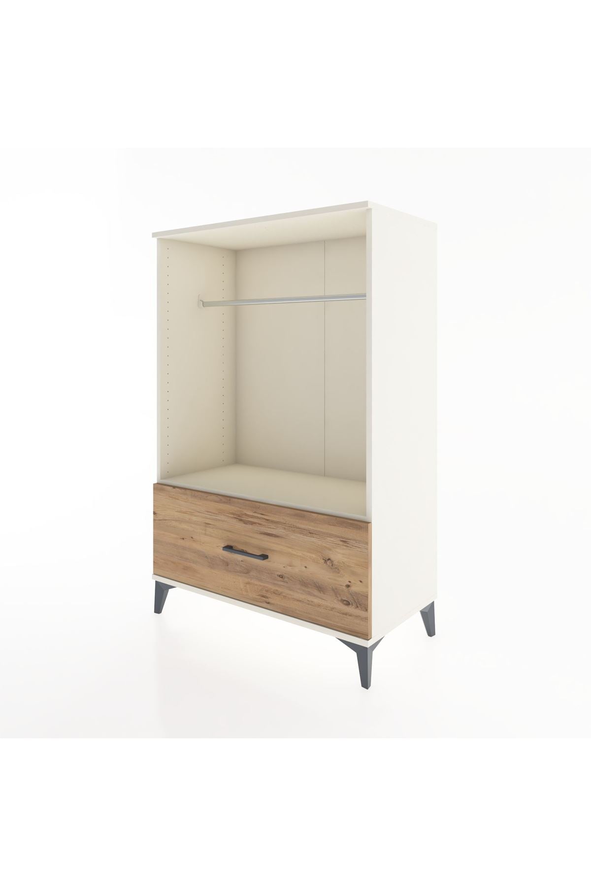 Hyperion Dolap Tek Raflı Tek Çekmeceli Tek Askılı 88x44x134 - S51M139V3B