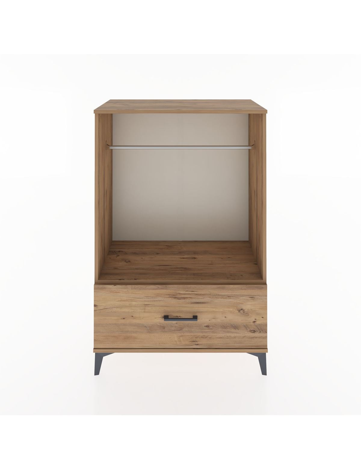 Hyperion Dolap Tek Raflı Tek Çekmeceli Tek Askılı 88x44x134 - S51M139V9B