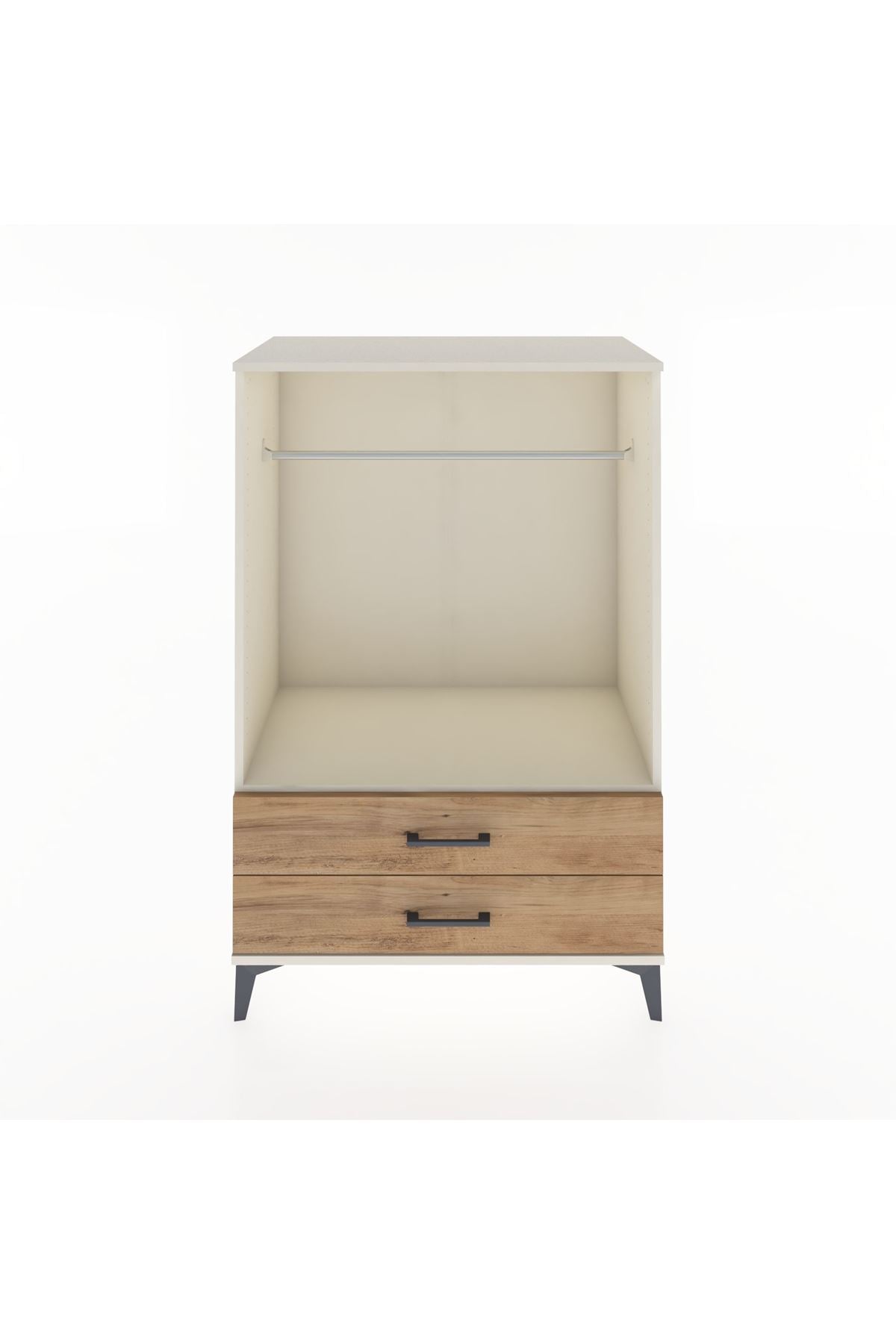 Hyperion Dolap Tek Raflı 2 Çekmeceli Tek Askılı 88x44x134 - S51M140V3B