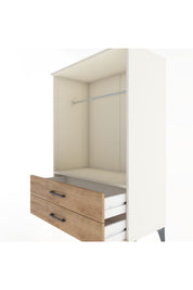 Hyperion Dolap Tek Raflı 2 Çekmeceli Tek Askılı 88x44x134 - S51M140V3B