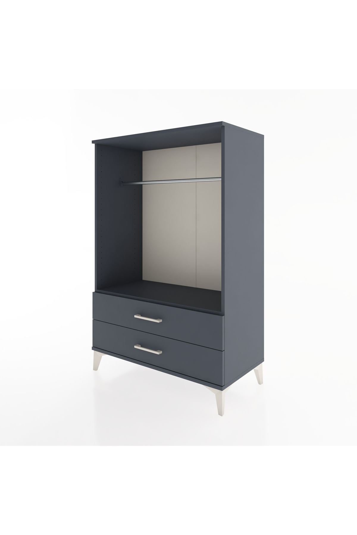 Hyperion Dolap Tek Raflı 2 Çekmeceli Tek Askılı 88x44x134 - S51M140V5B