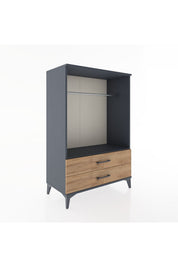 Hyperion Dolap Tek Raflı 2 Çekmeceli Tek Askılı 88x44x134 - S51M140V6B