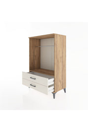 Hyperion Dolap Tek Raflı 2 Çekmeceli Tek Askılı 88x44x134 - S51M140V7B