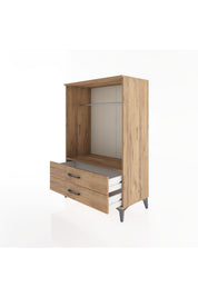 Hyperion Dolap Tek Raflı 2 Çekmeceli Tek Askılı 88x44x134 - S51M140V9B