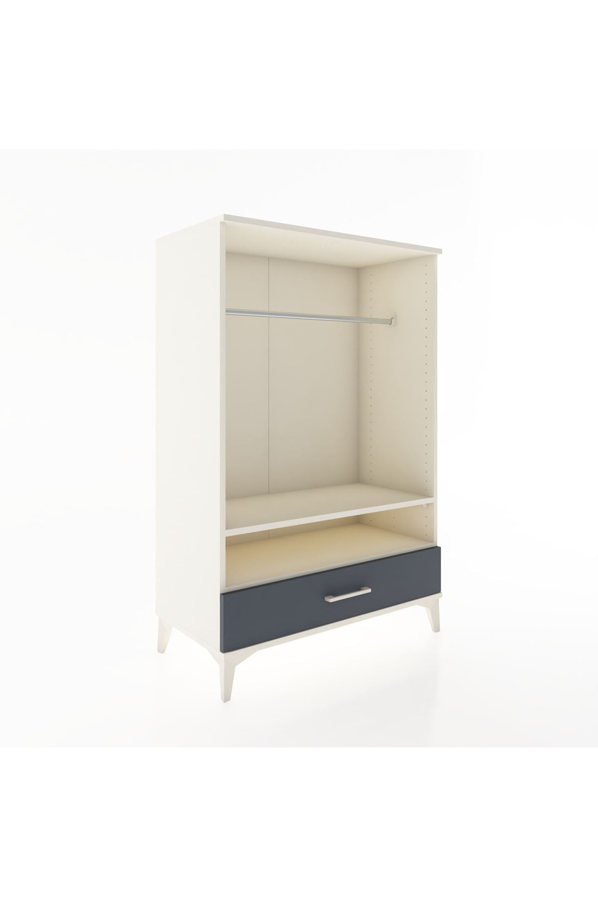 Hyperion Dolap 2 Raflı Tek Çekmeceli Tek Askılı 88x44x134 - S51M141V2B