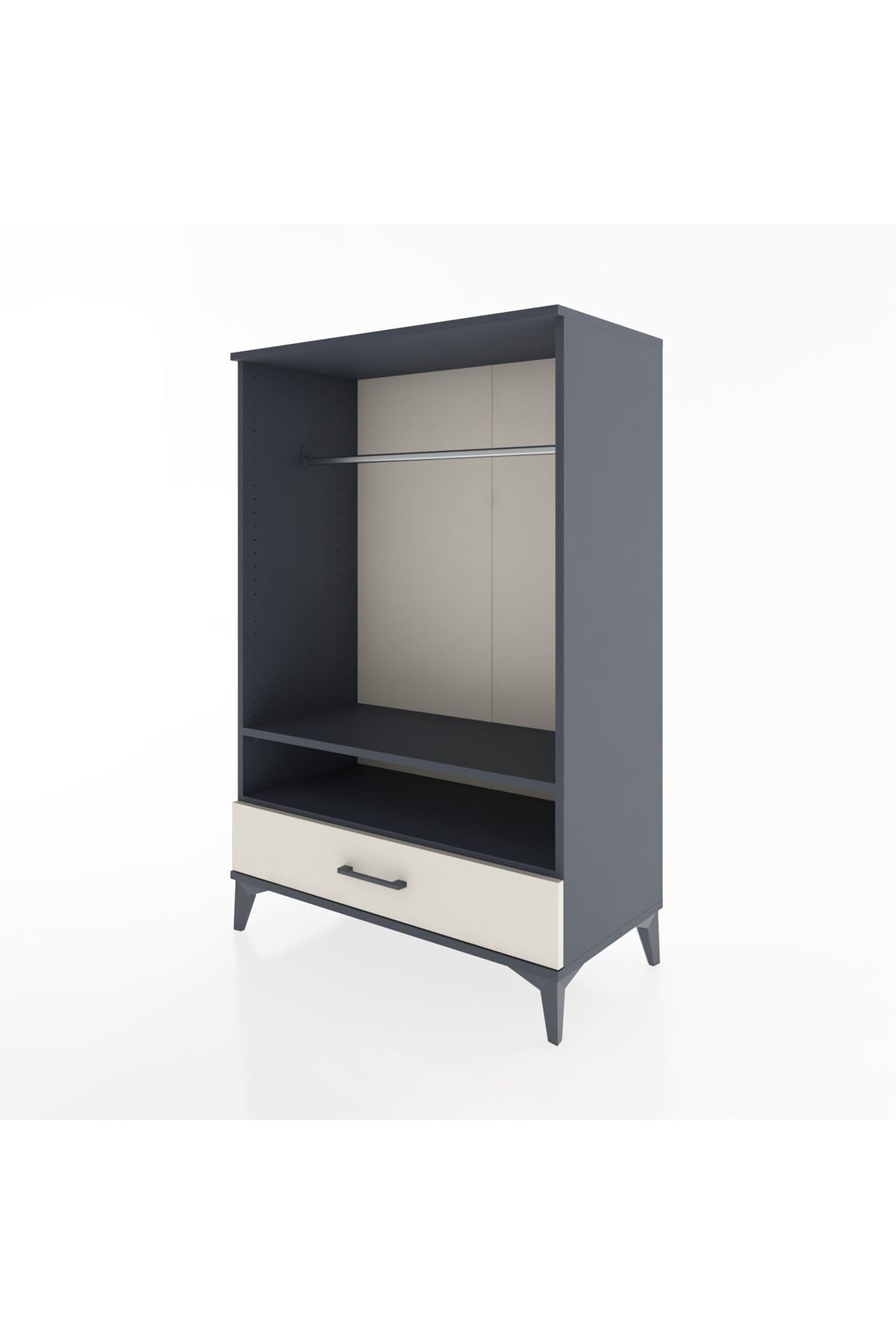 Hyperion Dolap 2 Raflı Tek Çekmeceli Tek Askılı 88x44x134 - S51M141V4B