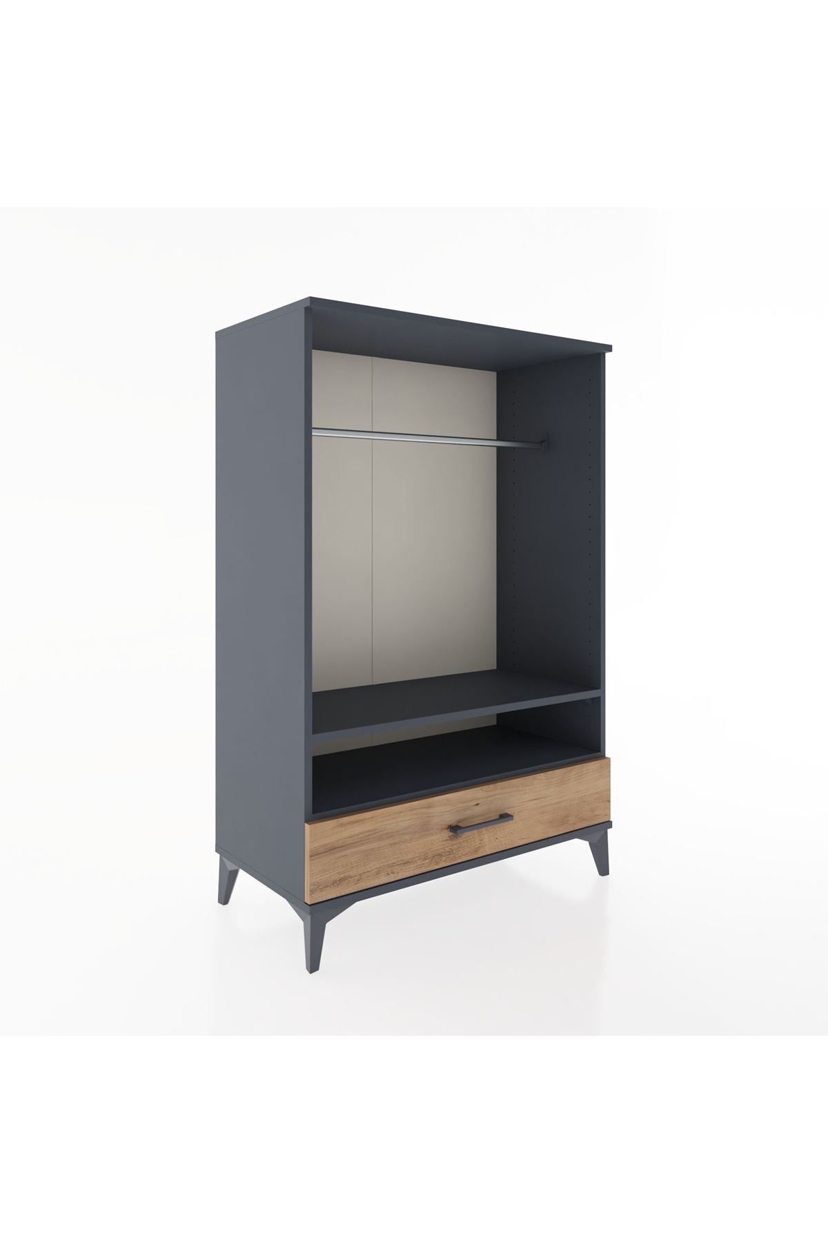 Hyperion Dolap 2 Raflı Tek Çekmeceli Tek Askılı 88x44x134 - S51M141V6B