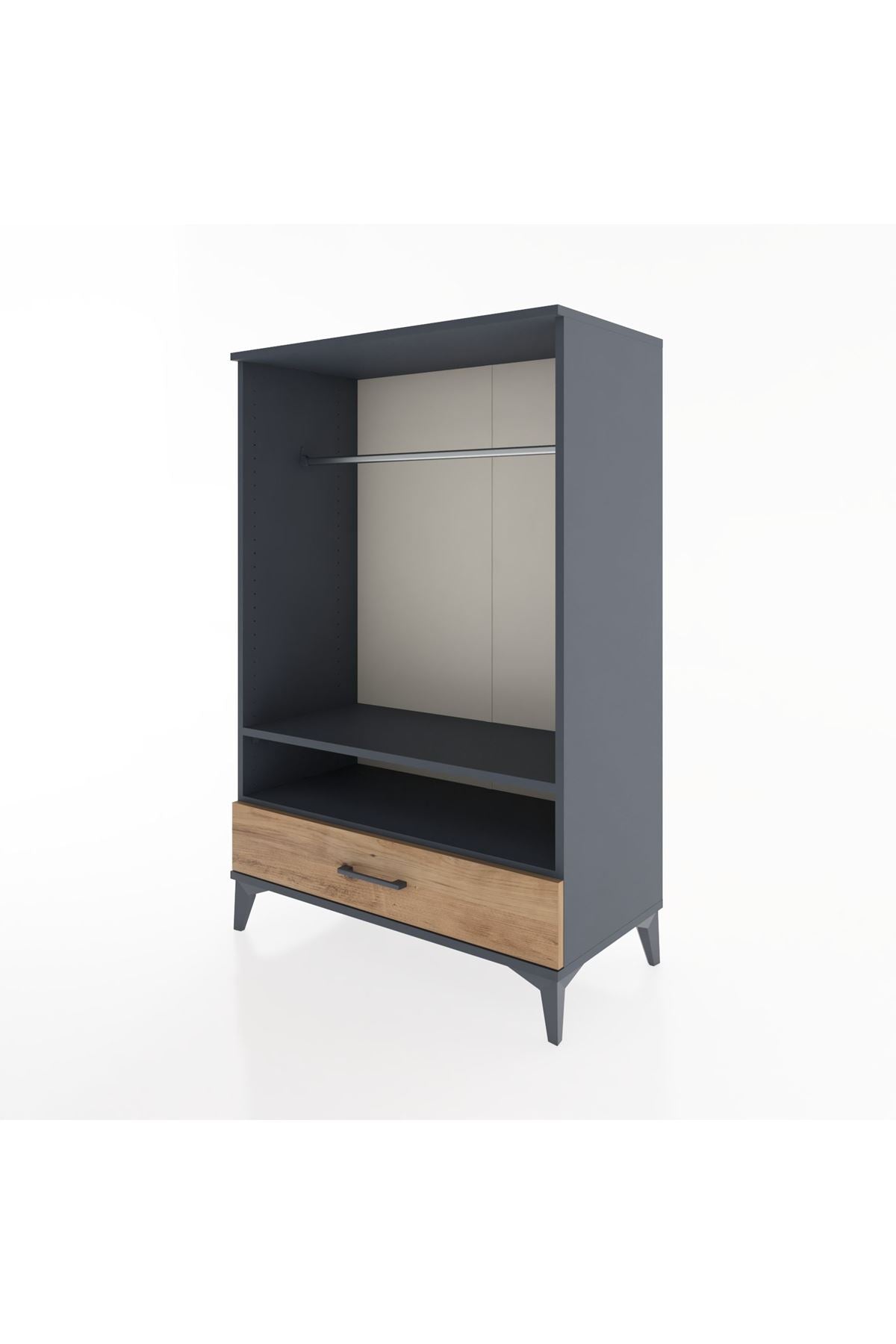 Hyperion Dolap 2 Raflı Tek Çekmeceli Tek Askılı 88x44x134 - S51M141V6B