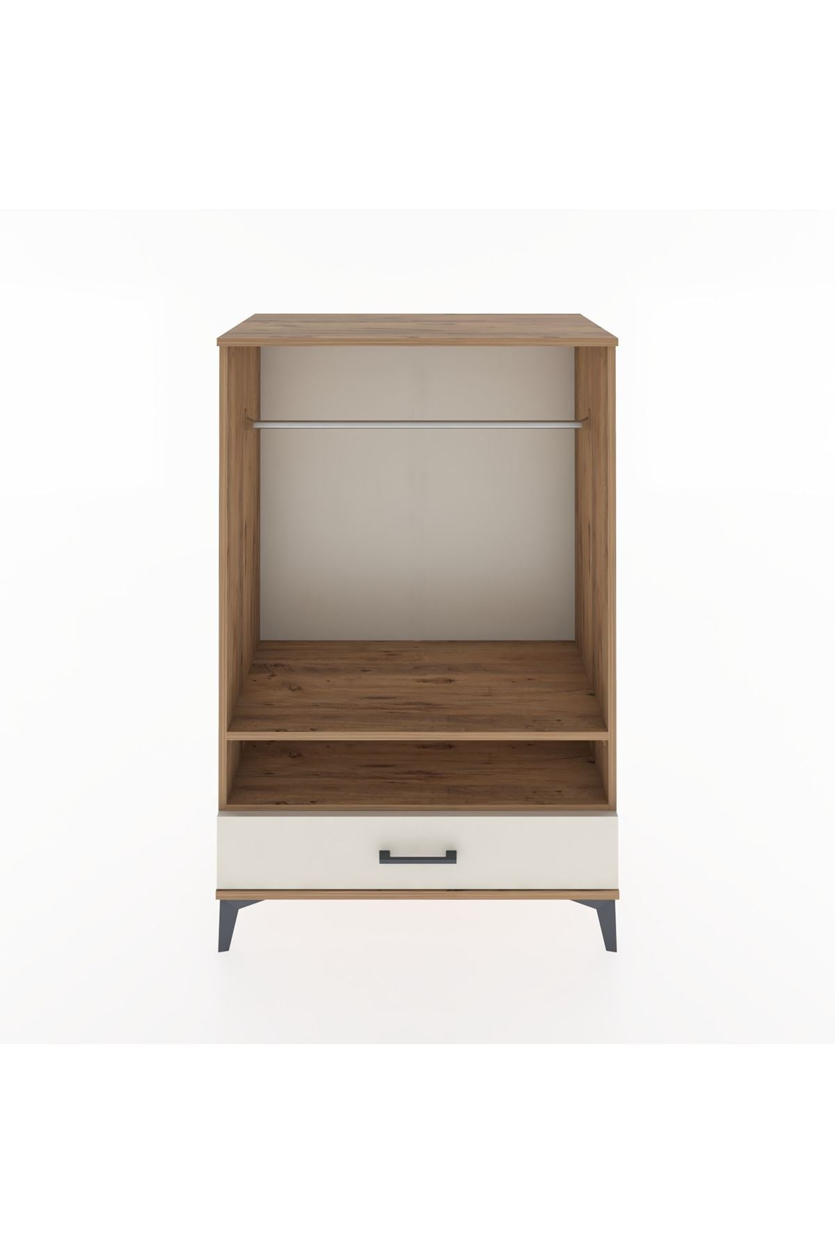 Hyperion Dolap 2 Raflı Tek Çekmeceli Tek Askılı 88x44x134 - S51M141V7B