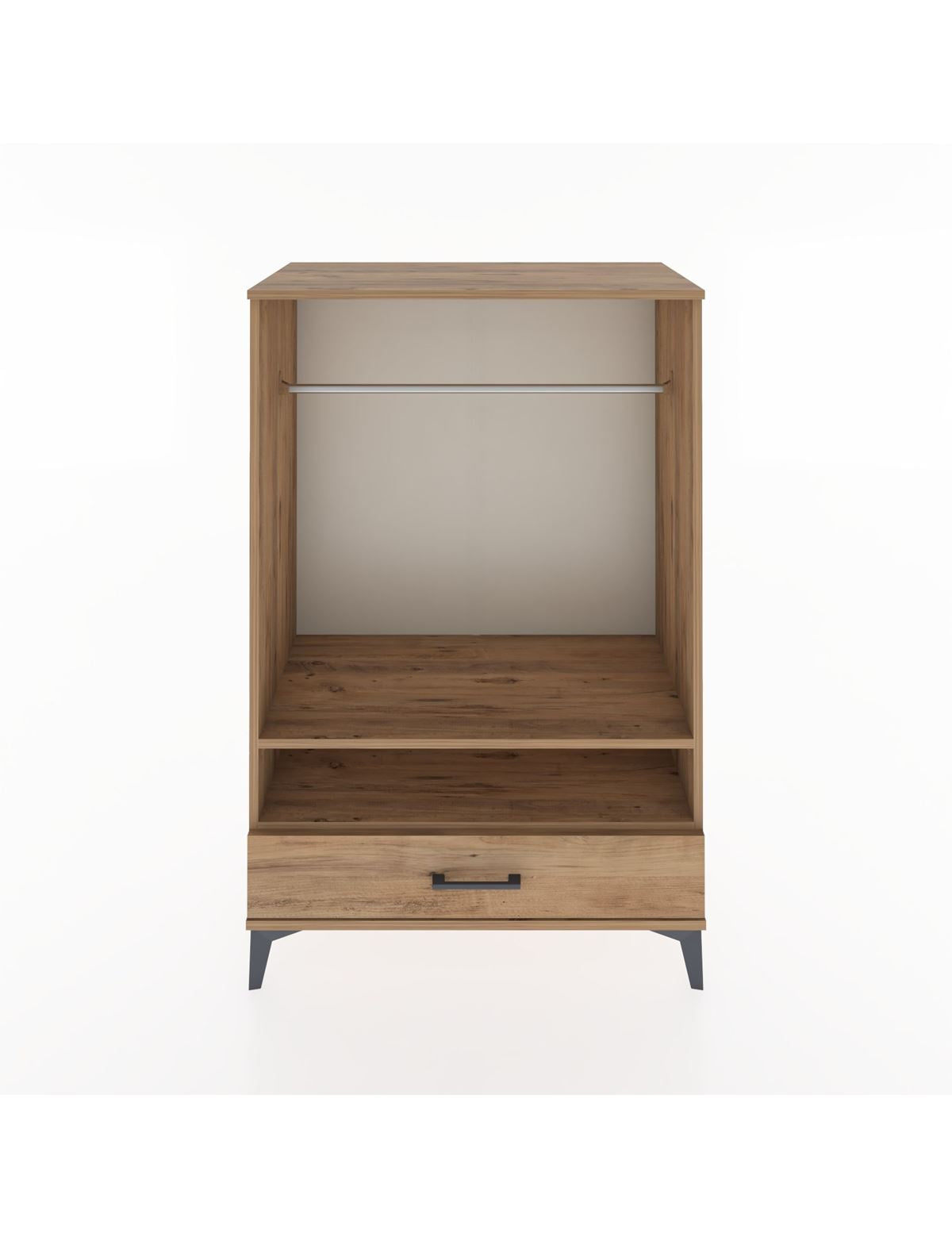 Hyperion Dolap 2 Raflı Tek Çekmeceli Tek Askılı 88x44x134 - S51M141V9B