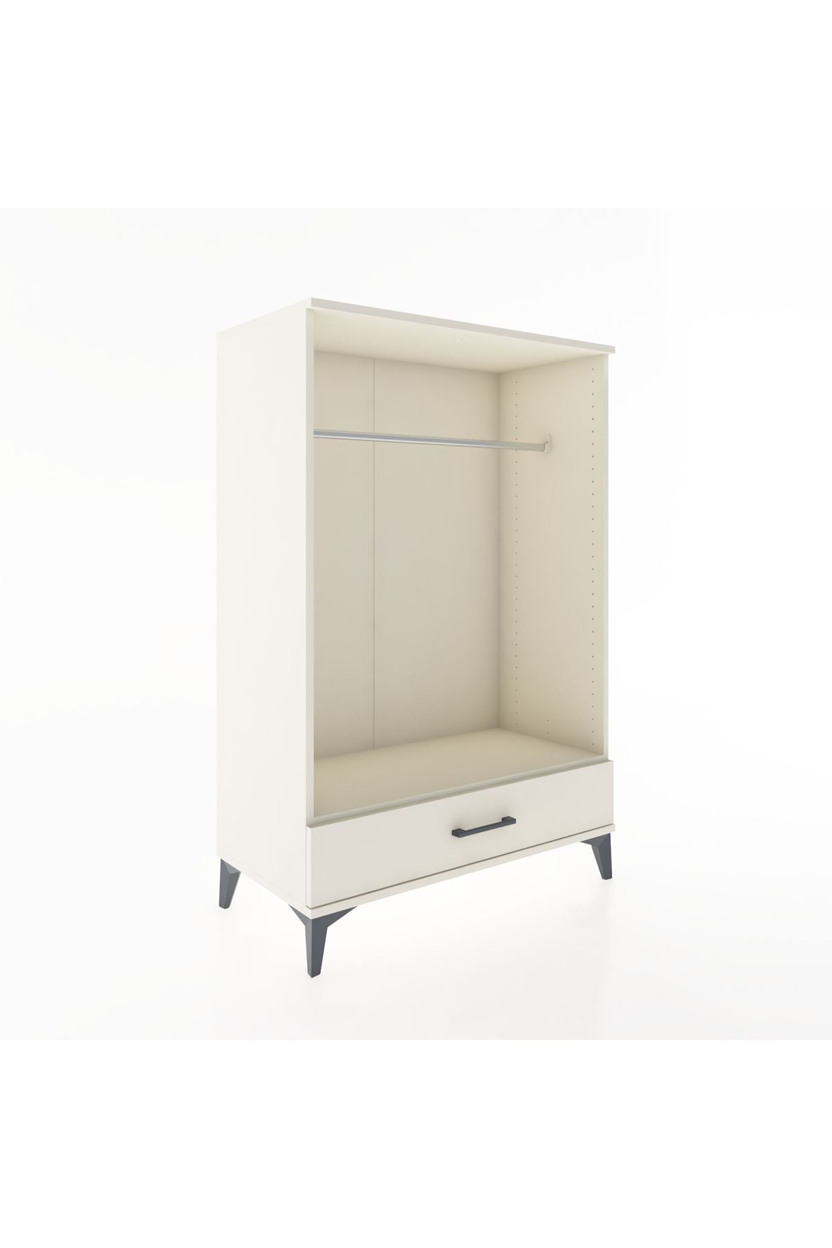 Hyperion Dolap Tek Raflı Tek Çekmeceli Tek Askılı 88x44x134 - S51M142V1B