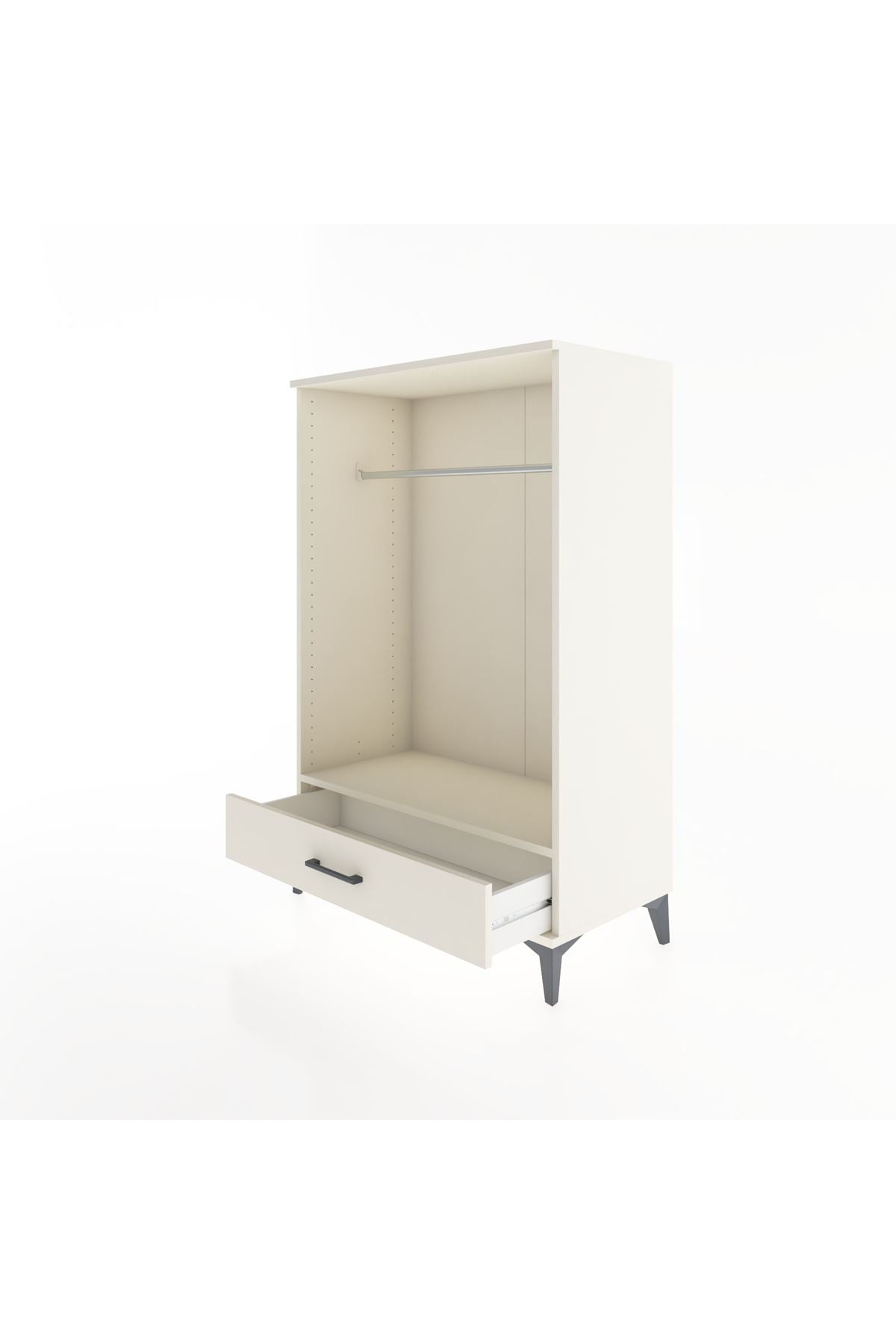Hyperion Dolap Tek Raflı Tek Çekmeceli Tek Askılı 88x44x134 - S51M142V1B