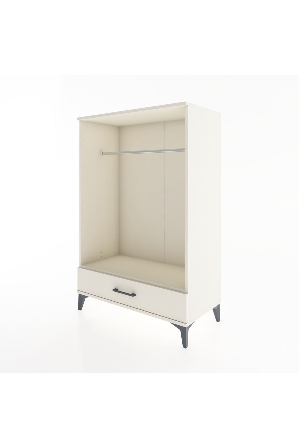 Hyperion Dolap Tek Raflı Tek Çekmeceli Tek Askılı 88x44x134 - S51M142V1B