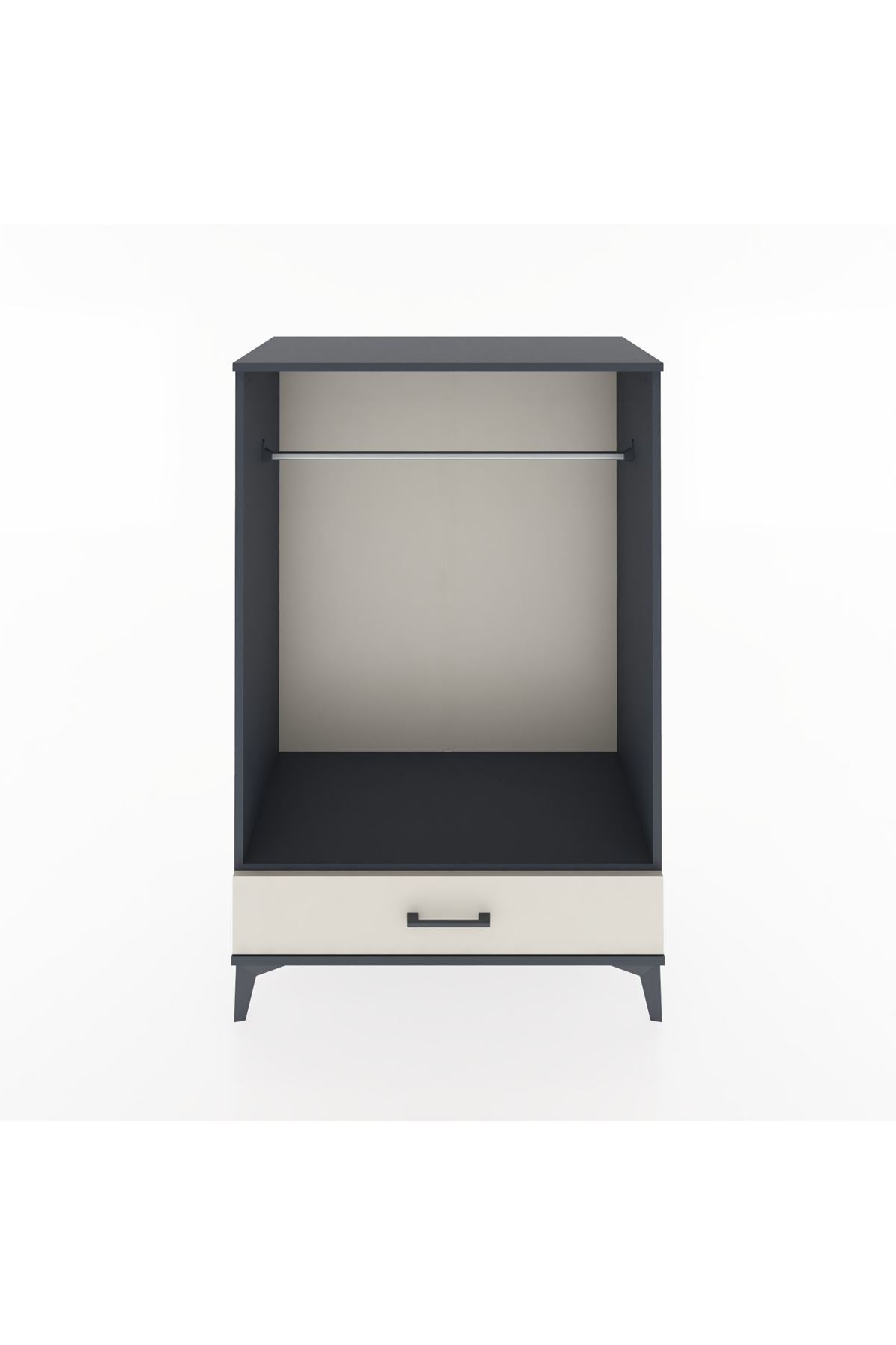 Hyperion Dolap Tek Raflı Tek Çekmeceli Tek Askılı 88x44x134 - S51M142V4B