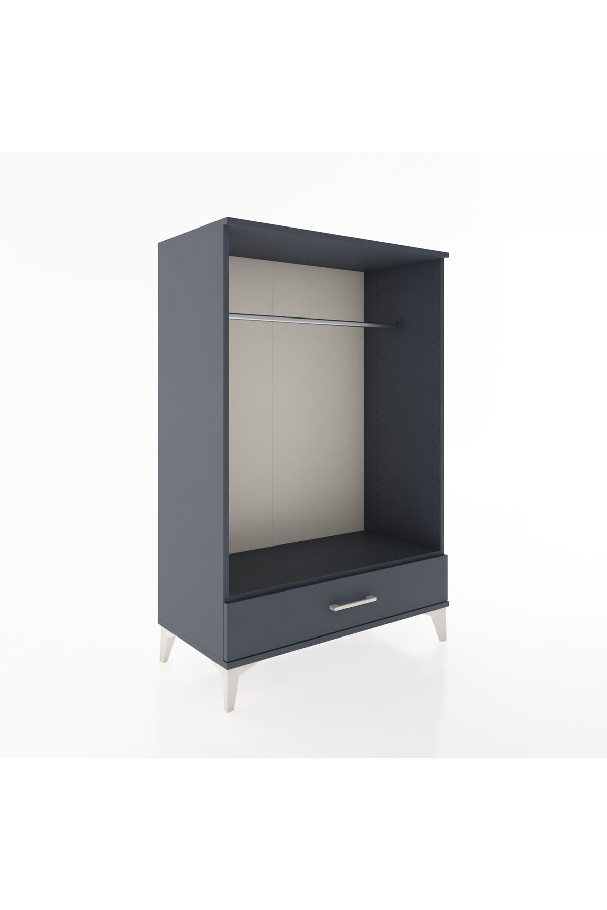 Hyperion Dolap Tek Raflı Tek Çekmeceli Tek Askılı 88x44x134 - S51M142V5B