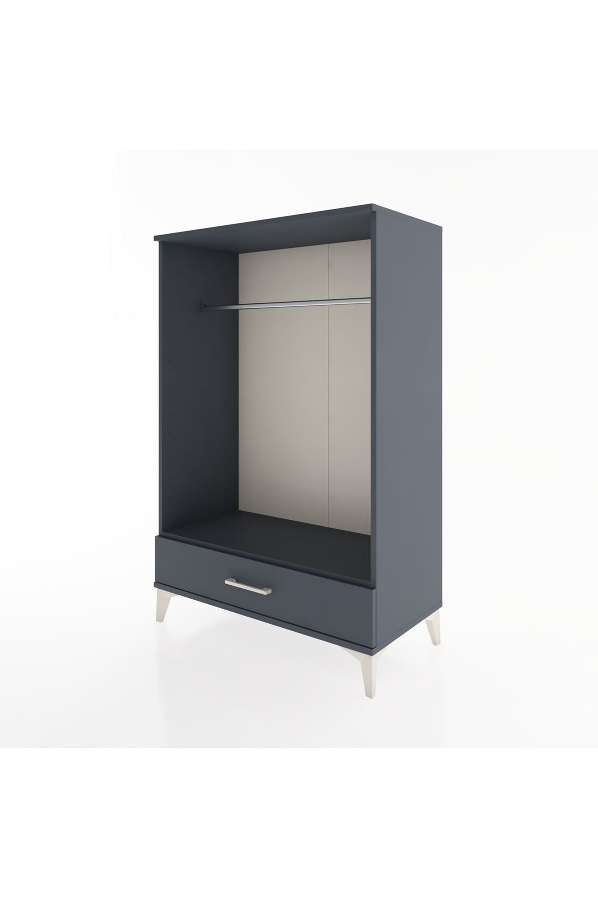 Hyperion Dolap Tek Raflı Tek Çekmeceli Tek Askılı 88x44x134 - S51M142V5B