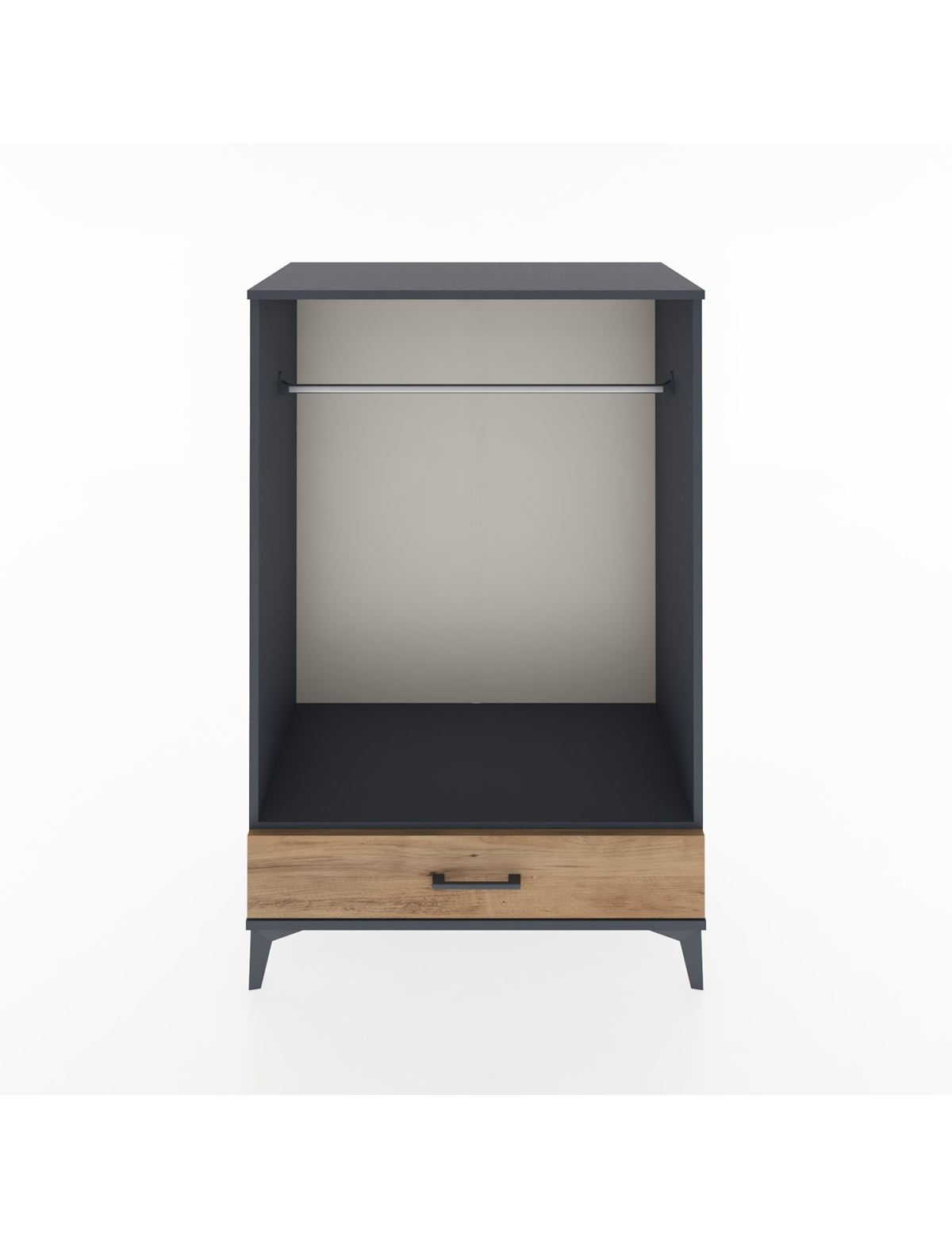 Hyperion Dolap Tek Raflı Tek Çekmeceli Tek Askılı 88x44x134 - S51M142V6B