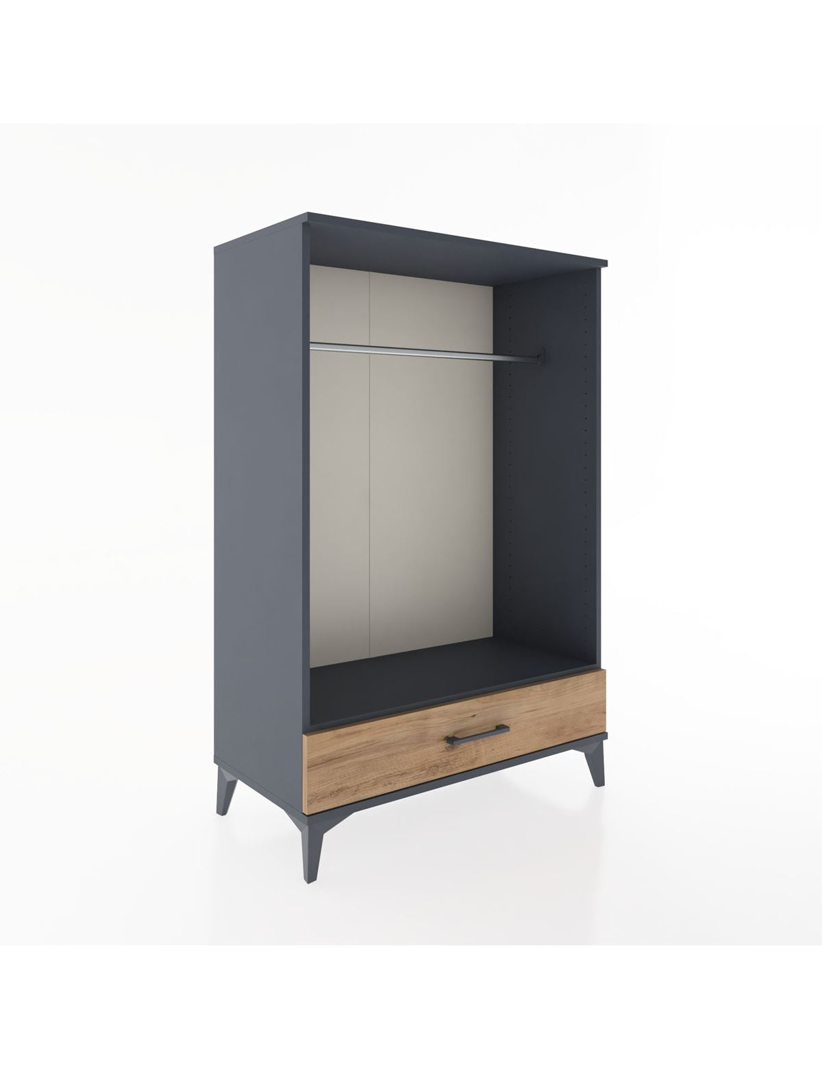 Hyperion Dolap Tek Raflı Tek Çekmeceli Tek Askılı 88x44x134 - S51M142V6B