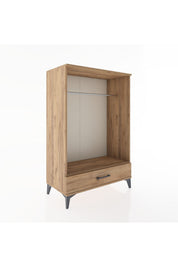 Hyperion Dolap Tek Raflı Tek Çekmeceli Tek Askılı 88x44x134 - S51M142V9B