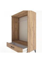 Hyperion Dolap Tek Raflı Tek Çekmeceli Tek Askılı 88x44x134 - S51M142V9B