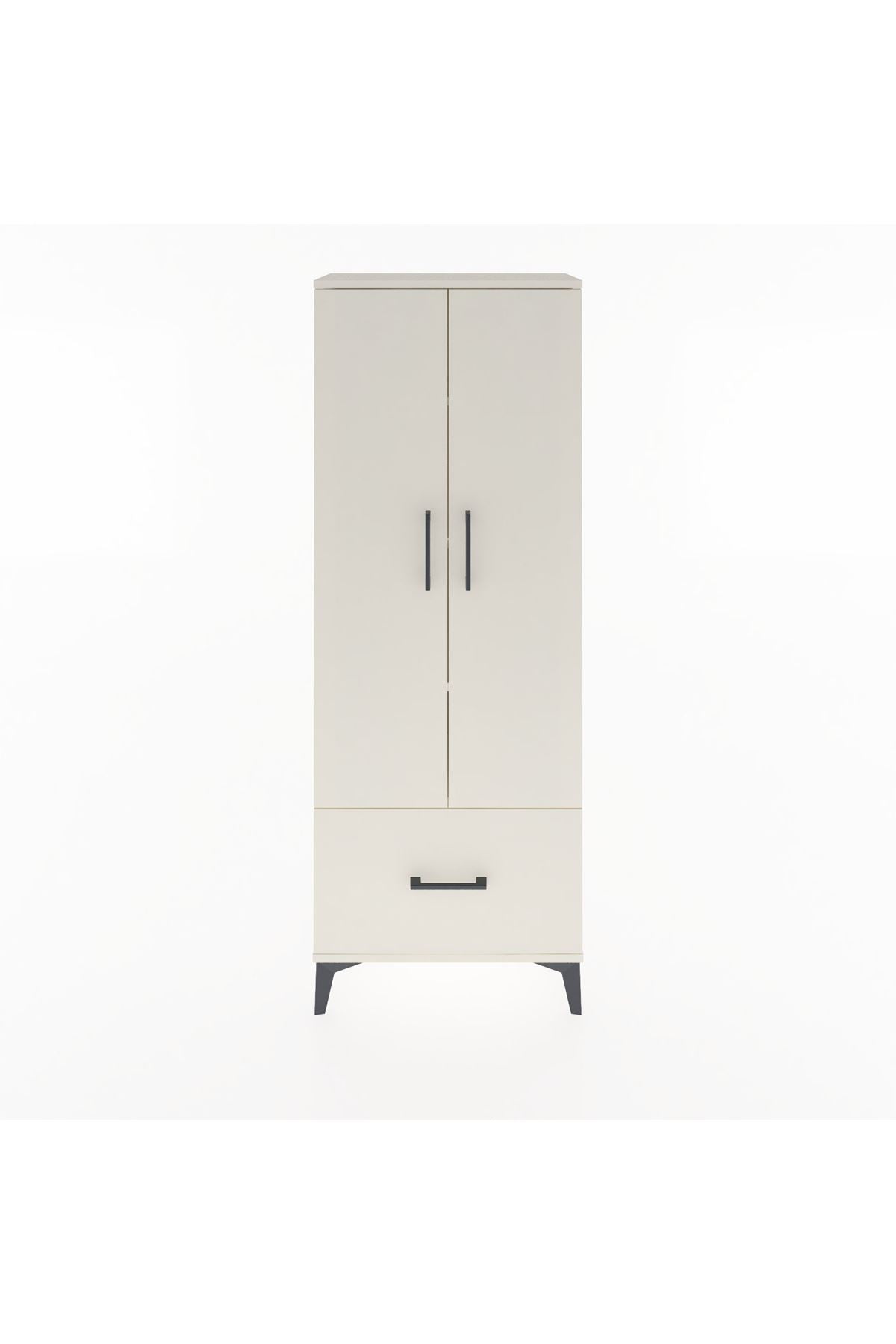 Arges Dolap 4 Raflı Tek Çekmeceli 2 Kapaklı 60x30x163 - S20M001V1A