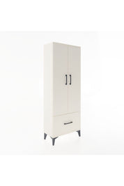 Arges Dolap 4 Raflı Tek Çekmeceli 2 Kapaklı 60x30x163 - S20M001V1A